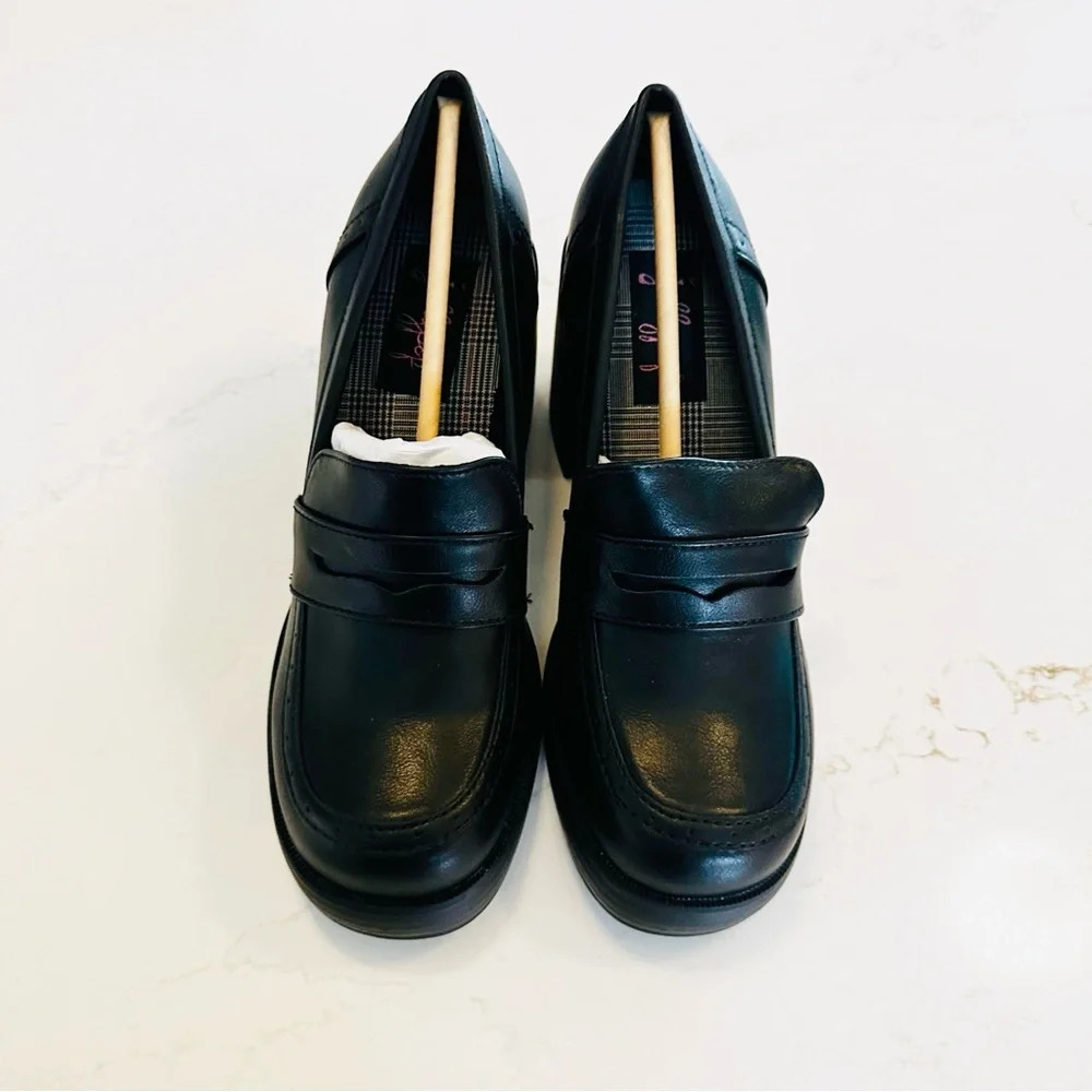 Jellypop Whitney | Y2K
| Heeled Loafers | NEW | Black | 7 - Picture 4 of 6